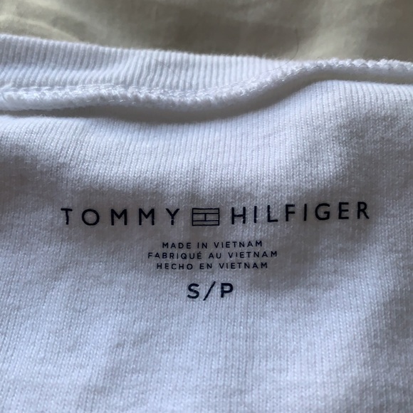 Tommy Hilfiger white vneck tee🤍🤍 - Picture 2 of 2